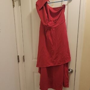 Grace Karin One Shoulder Pink Dress